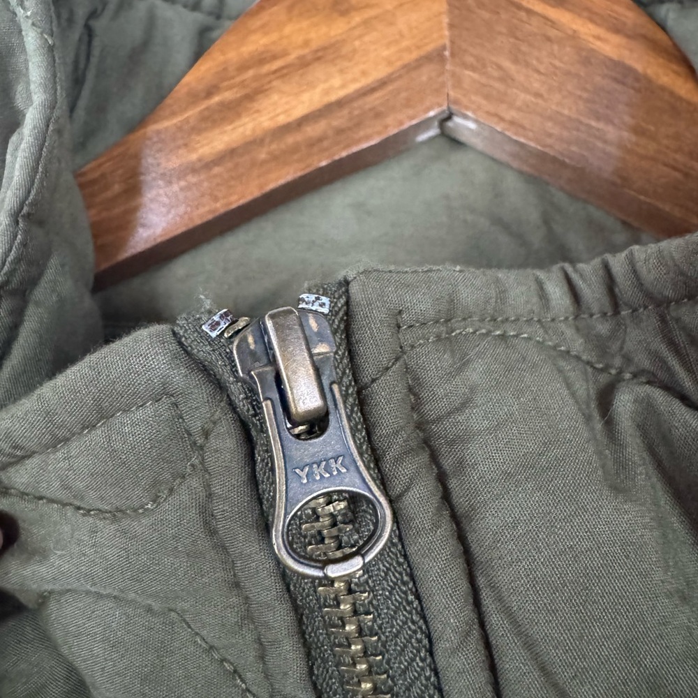 Olive Quilted Jacket - Picture 7 of 10
